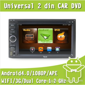 Universal 2 DIN Car Multimedia DVD GPS Navigation with Android4.0 or CE6